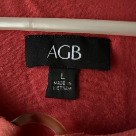 Sleeveless burnt orange top with overlay; includes a patterned infinity scarf - Picture 4 of 4